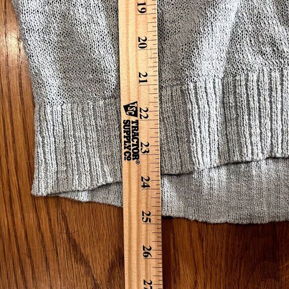 Lou & Grey Womens Light Blue Leopard Knit Sweater Small - Picture 5 of 5